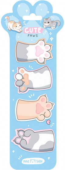 Набор флажков-закладок «Cute Paws»