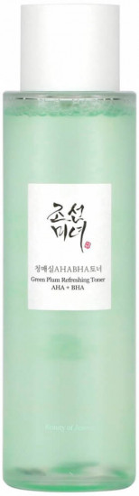 Освежающий кислотный тоник для лица с зелёной сливой «Green Plum Refreshing Toner: AHA+BHA»