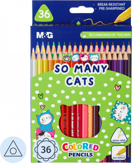 Набор карандашей цветных «So Many Cats»