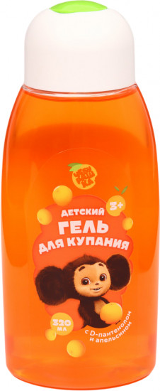Гель для душа с D-пантенолом и апельсином детский «Чебурашка»