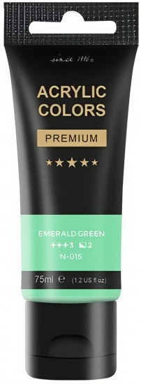 Акриловая краска, цвет 015 Emerald green