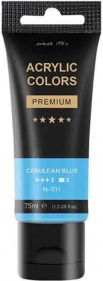 Акриловая краска, цвет 011 Cerulean blue