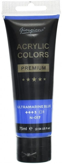 Акриловая краска, цвет 017 Ultramarine blue