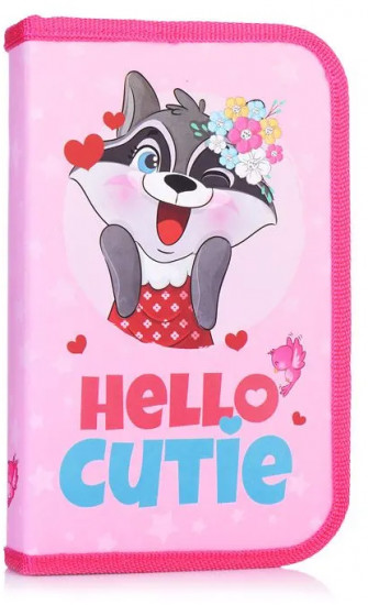 Пенал односекционный ПО-021 «Hello cutie»