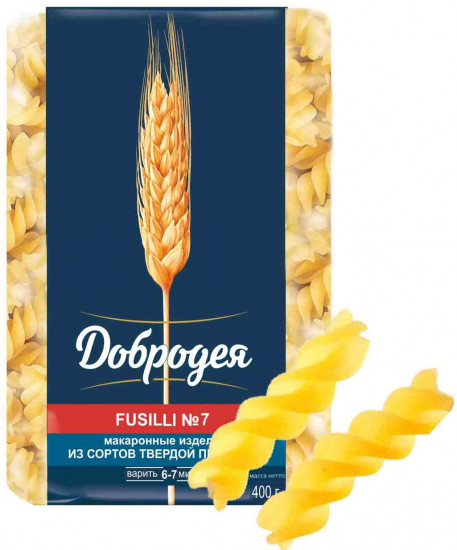 Макаронные изделия «Fusilli №7. Фузилли №7»