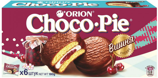 Пирожное «Choco-Pie Cherry. Вишня»