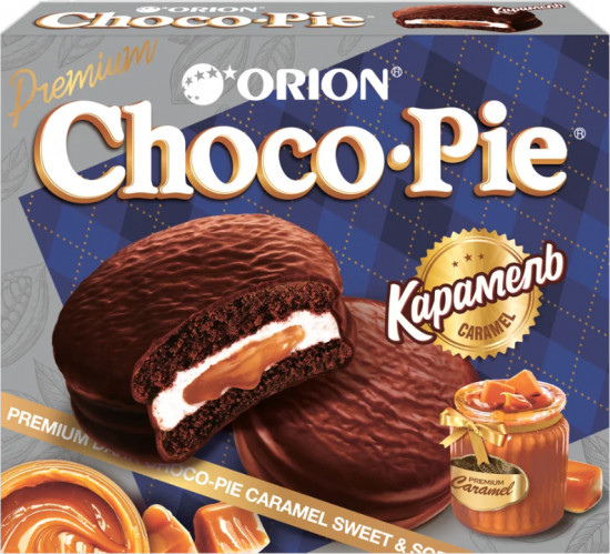Пирожное шоколадное «Choco-Pie Dark Caramel. Карамель»
