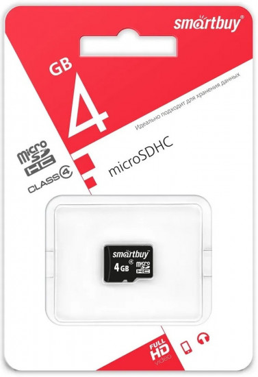 Карта памяти microSD SB4GBSDCL4-00