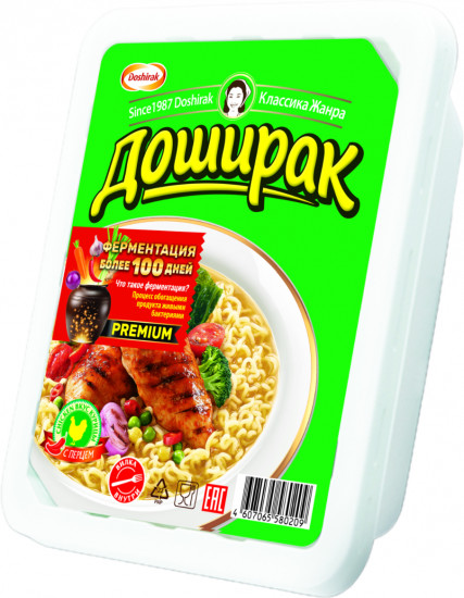 Лапша быстрого приготовления со вкусом курицы с перцем