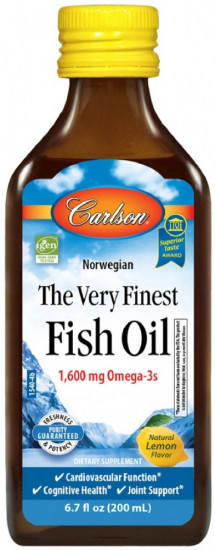 Рыбий жир с лимонным вкусом «The Very Finest Fish Oil»
