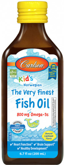 Рыбий жир для детей с лимонным вкусом «The Very Finest Fish Oil»