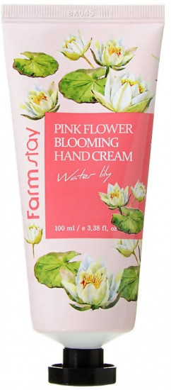 Крем для рук с водной лилией «Pink Flower Blooming Hand Cream Water Lily»