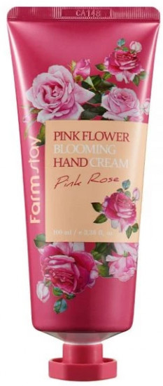Крем для рук с экстрактом лепестков розы «Pink Flower Blooming Hand Cream Pink Rose»