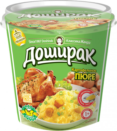 Пюре картофельное со вкусом курицы «Премиум»