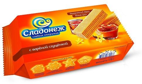 Вафли с вареной сгущёнкой