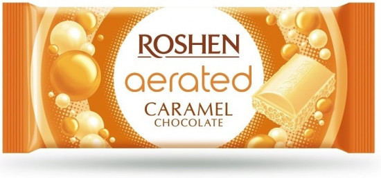 Шоколад пористый белый карамельный