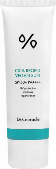 Солнцезащитный веганский крем для лица SPF50+ PA++++ «Cica Regen Vegan Sun»