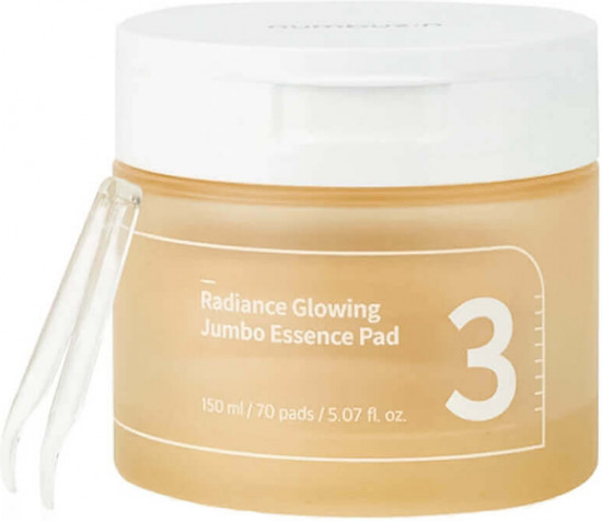 Выравнивающие пэды для сияния кожи лица «No.3 Radiance Glowing Jumbo Essence Pad»