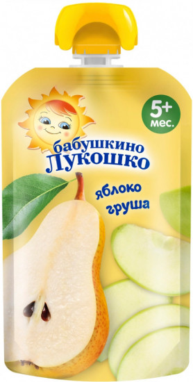 Пюре детское из груш и яблок