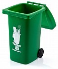 Органайзер для рабочего стола «Wheelie Bin», зеленый
