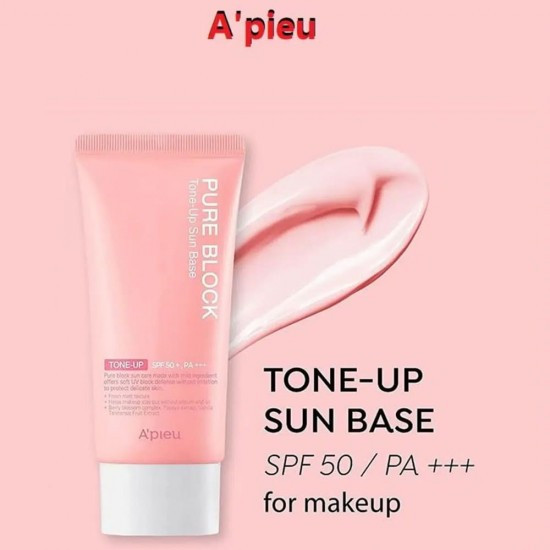 База под макияж «Apieu Pure Block Tone-Up Sun Base EX SPF 50+»