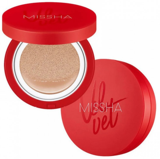 Кушон для лица «Velvet Finish Cushion SPF50+ PA+++», оттенок 23 Neutral Medium Beige
