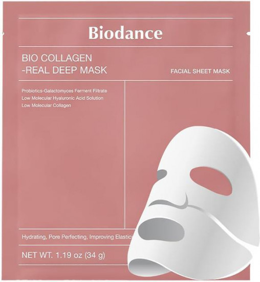Маска для лица «Bio-collagen real deep mask»