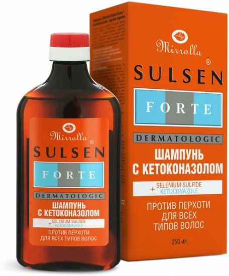 Шампунь против перхоти с кетоконазолом «Sulsen Forte»