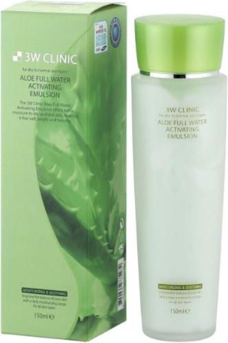 Успокаивающая эмульсия для лица с алоэ «Aloe Full Water Activating Emulsion»