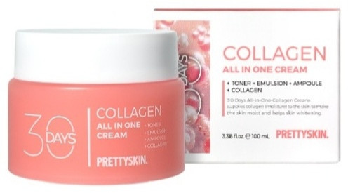 Трехэтапный крем «все в одном» с коллагеном «30 Days All In One Collagen Cream»