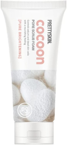Пенка-скраб с коконом шелкопряда для сужения пор «Cocoon Pore Scrub Foam»