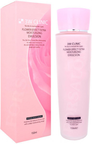 Эмульсия для лица с экстрактом цветов «Flower Effect Extra Moisture Emulsion»