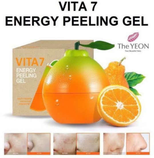 Пилинг-гель для лица с AHA-BHA кислотами энергетический «Vita7 Energy Peeling Gel»
