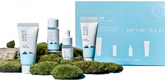 Дорожный набор средств для ухода за кожей лица с морской водой «1025 Dokdo Line Skin Care Trial Kit»