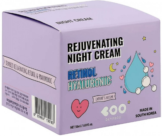 Крем для лица ночной с ретинолом и гиалуроновой кислотой «Rejuvenating Retinol & Hyaluronic Night Cream»