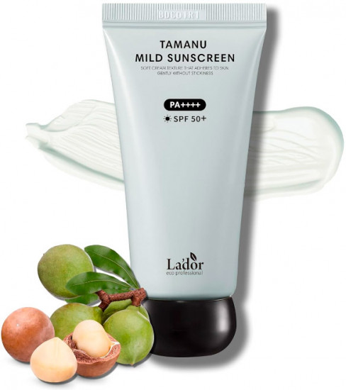 Крем для лица солнцезащитный с маслом таману SPF50+ PA++++ «Tamanu Mild Sunscreen»