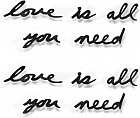 Надпись декоративная настенная «Love is all you need»