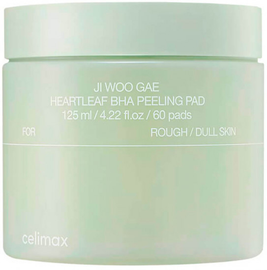 Тонизирующие пилинг-пэды с BHA-кислотой «Celimax Ji Woo Gae Heartleaf BHA Peelind Pad»
