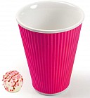 Чашка «Ondules» (300 мл), розовая