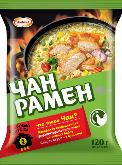 Лапша для варки со вкусом курицы «Чан Рамен»