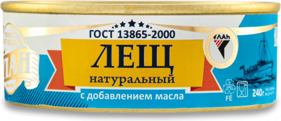 Лещ натуральный с добавлением масла