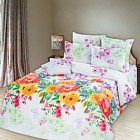 Комплект постельного белья «Цветочный этюд» (арт. 11891 2-спальный, перкаль, 2 наволочки 50х70)