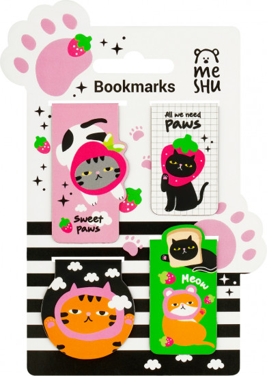 Набор закладок для книг магнитных «Sweet Paws»