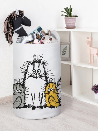 Корзина для хранения игрушек «Мохнатые коты»