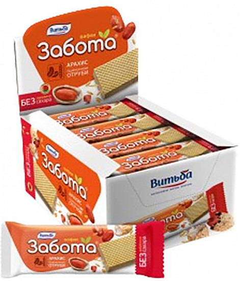 Вафли на фруктозе с арахисом и отрубями «Забота»