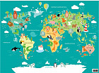 Настольное покрытие детское «World map»