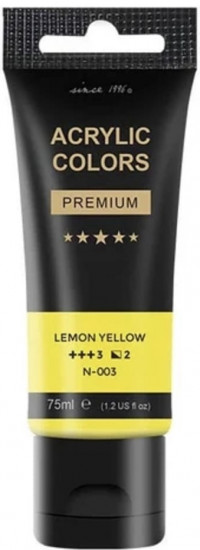 Акриловая краска, цвет 003 Lemon Yellow
