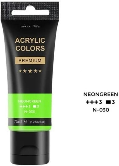 Акриловая краска, цвет 030 Neongreen