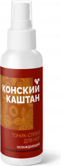 Тоник-спрей для ног с экстрактом конского каштана охлаждающий