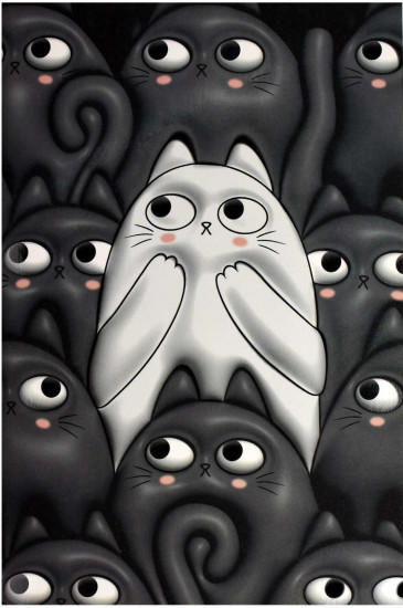 Тетрадь «3D-коты»